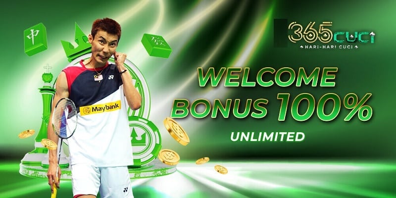 100% welcome bonus banner at 365CUCI